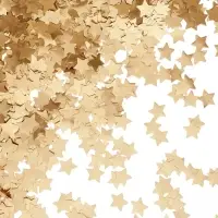 Конфетти «Звезда», золото, хром, 1.5 см, 50 г