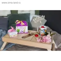 Топпер для торта деревянный «Любимому учителю»