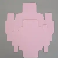 Коробка складная, крышка-дно, розовая, 10 х 10 х 5 см