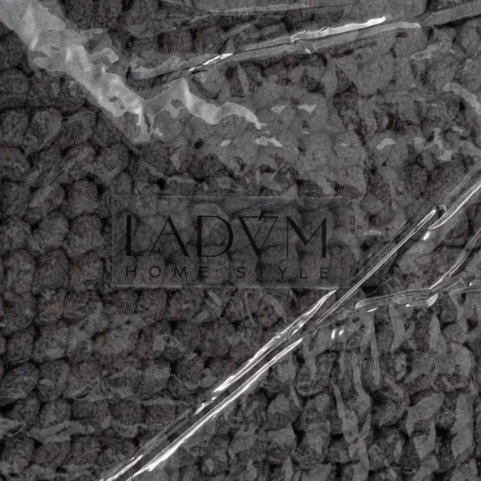 Коврик для дома LaDо́m, букли, плотность 1100 г, 50&times;80 см, графитовый