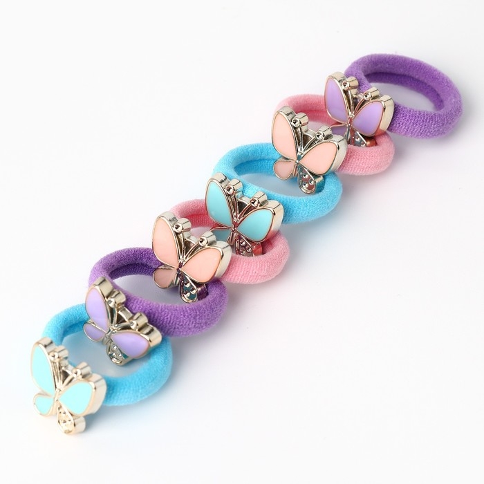 Резинки для волос «Котик» 6 шт, 3.5 х 3.5 х 1 см Резинки для волос «Котик» 6 шт, 3.5 х 3.5 х 1 см