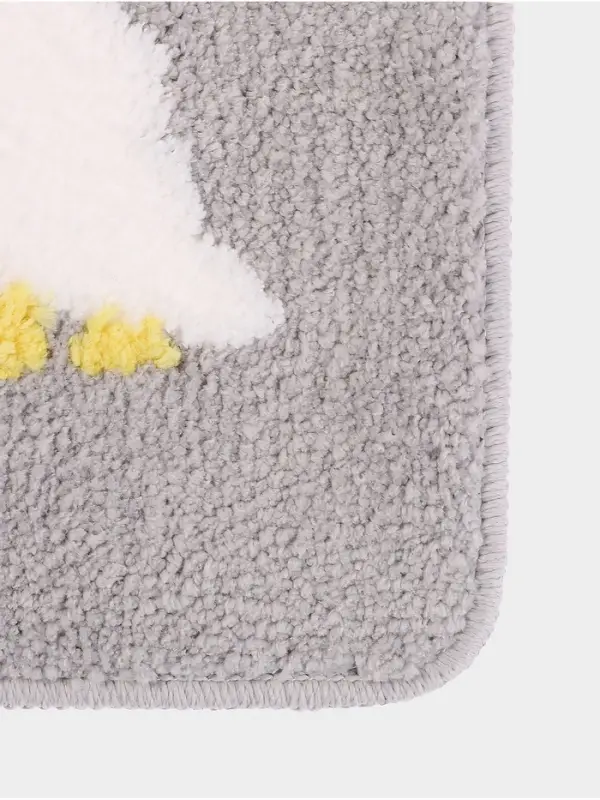 Коврик Доляна &laquo;Гуси&raquo;, 40&times;60 см, микрофибра, серый