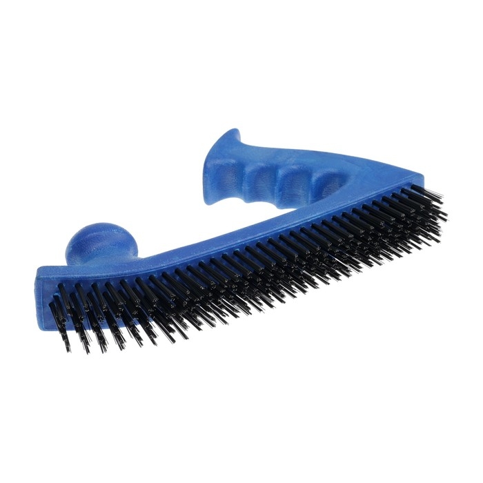 Щетка металлическая двуручная ТУНДРА, пластиковая рукоятка, 5-рядная, стальная щетина Щетка металлическая двуручная ТУНДРА, пластиковая рукоятка, 5-рядная, стальная щетина