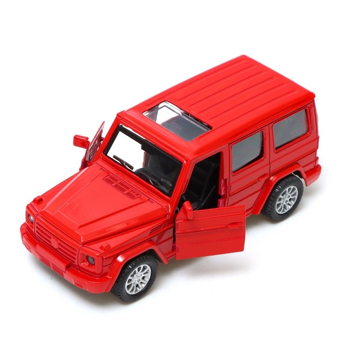 Машина «Внедорожник», инерционная, 1:32, световые и звуковые эффекты, открываются двери, цвет красный Машина «Внедорожник», инерционная, 1:32, световые и звуковые эффекты, открываются двери, цвет красный