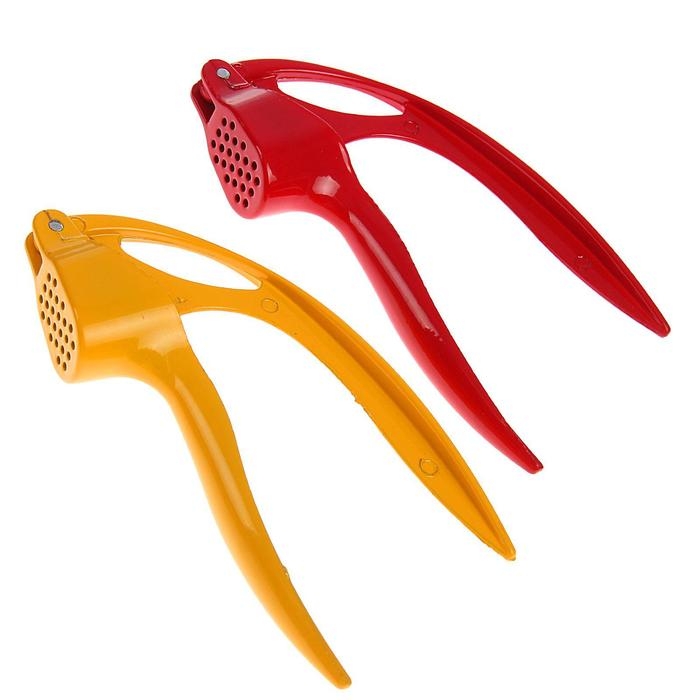 Пресс для чеснока Доляна «Краски», 16 см, цвет МИКС Пресс для чеснока Доляна «Краски», 16 см, цвет МИКС