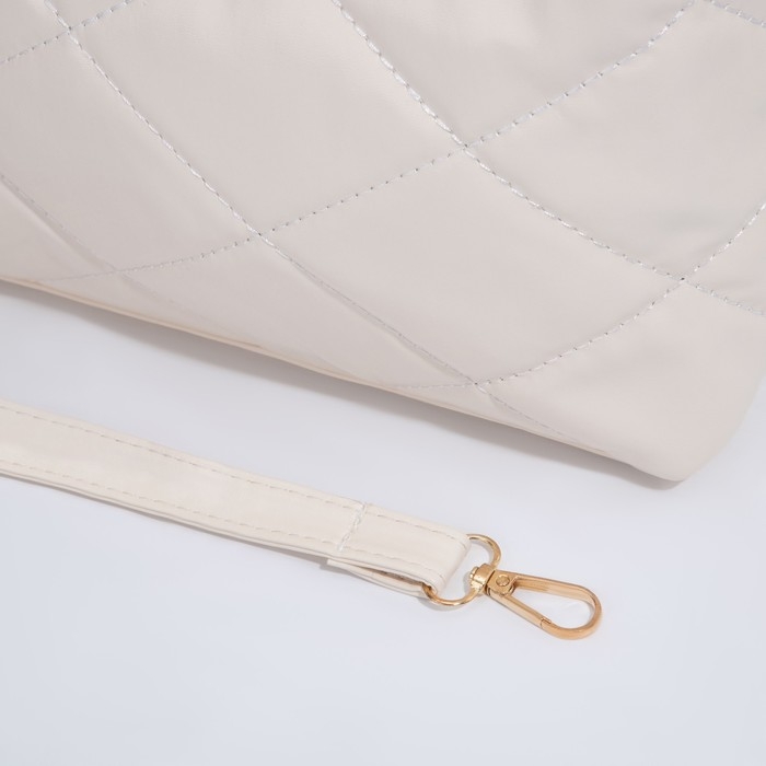 Сумка-багет на молнии, цвет бежевый Сумка-багет на молнии, цвет бежевый