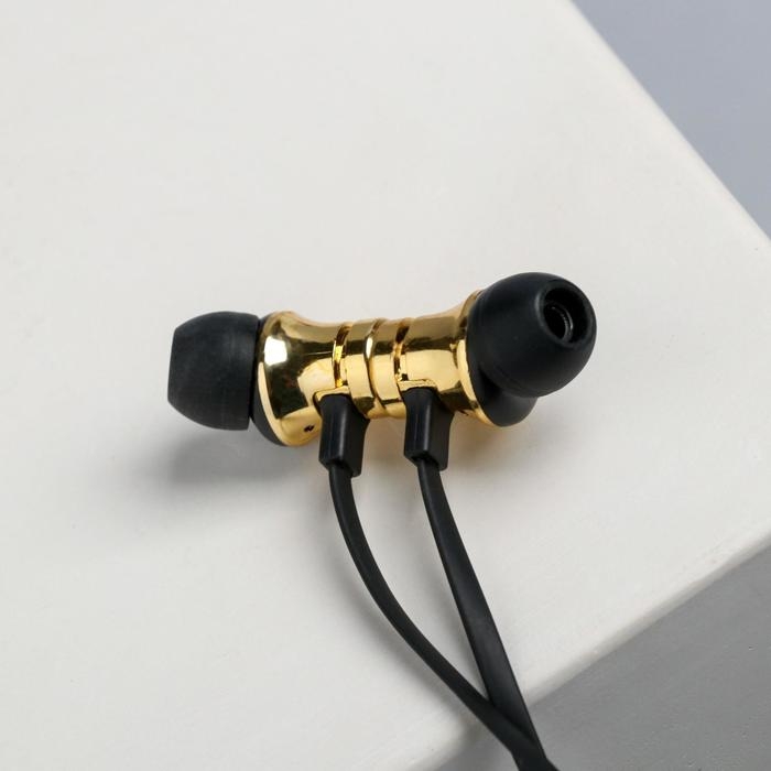 Беспроводные наушники на магните с микрофоном «Мрамор», мод. I13 ,9 х 13,5 см.