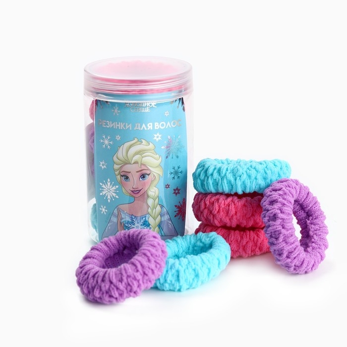 Набор резинок для волос, 6 шт, 2.5 см, Холодное сердце Набор резинок для волос, 6 шт, 2.5 см, Холодное сердце