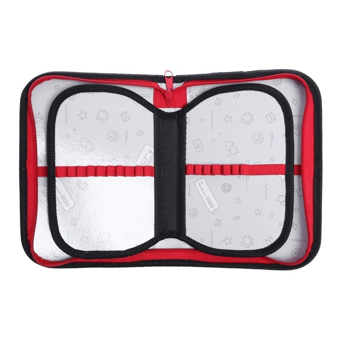 Пенал 3 секции, вкладка внутри, 140 х 210 х 40 мм, тканевый, Calligrata TOP Block Пенал 3 секции, вкладка внутри, 140 х 210 х 40 мм, тканевый, Calligrata TOP Block "Паук"