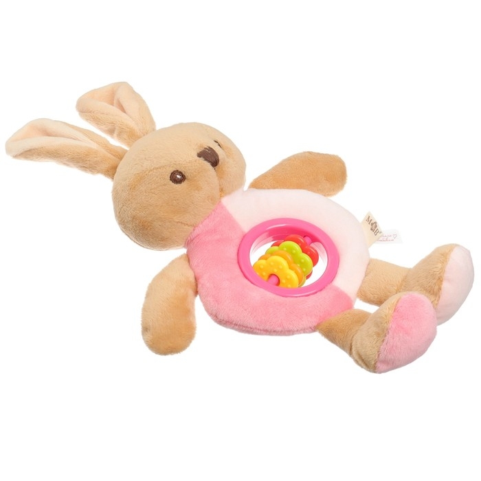 Игрушка-погремушка мягкая «Зайка», Mum&Baby Игрушка-погремушка мягкая «Зайка», Mum&Baby