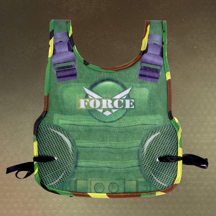 Набор военного «Командир», с текстильным жилетом, 7 предметов Набор военного «Командир», с текстильным жилетом, 7 предметов