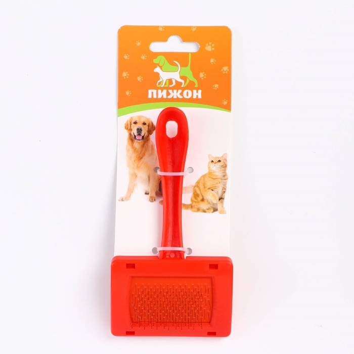 Пуходерка без капель изогнутая, малая, 7 х 14 см, красная Пуходерка без капель изогнутая, малая, 7 х 14 см, красная