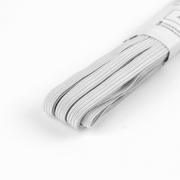 Резинки бельевые, 6 мм, 5,5 ± 0,5 м, 4 шт, цвет белый