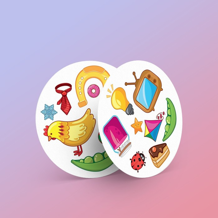 Настольная игра на реакцию и внимание «Дуббль.» в подарочной коробке на магнитах, 55 карты, 6+ Настольная игра на реакцию и внимание «Дуббль.» в подарочной коробке на магнитах, 55 карты, 6+