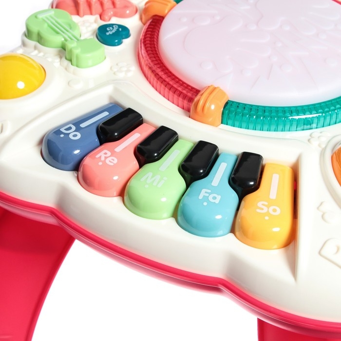 Развивающий столик, световые и звуковые эффекты, цвет красный Развивающий столик, световые и звуковые эффекты, цвет красный