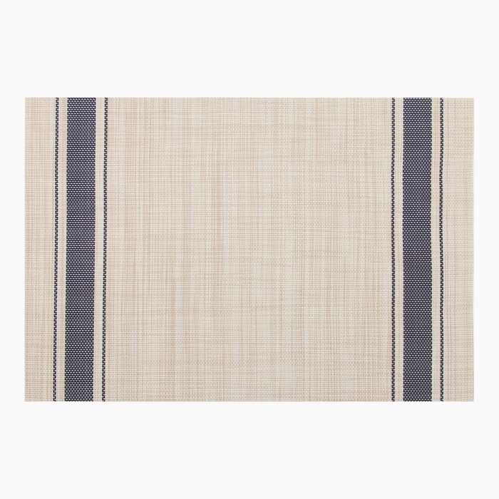Салфетка на стол Доляна, цв.беж/синий, 45*30см