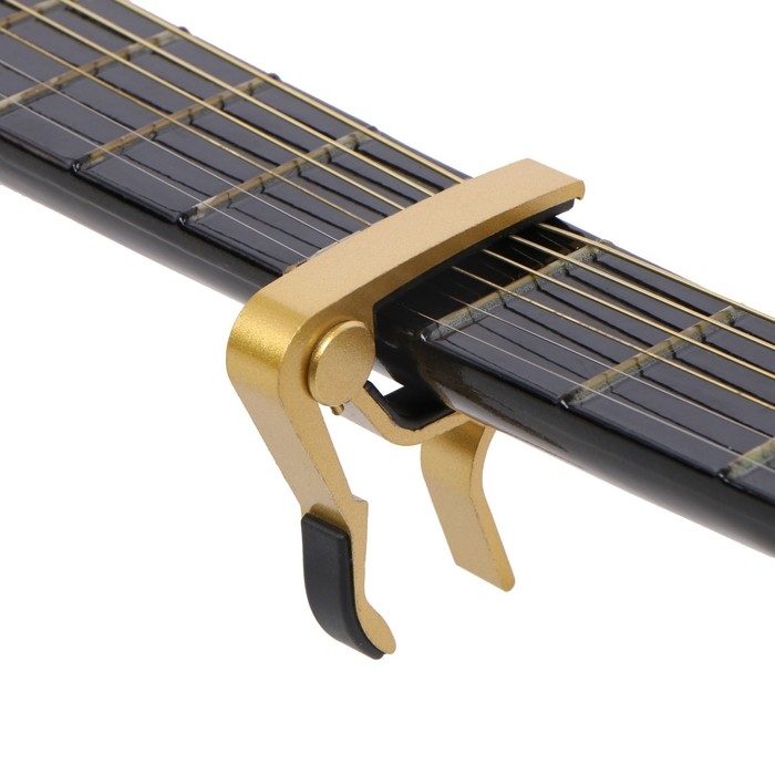 Каподастр для гитары Music Life, золотистый Каподастр для гитары Music Life, золотистый