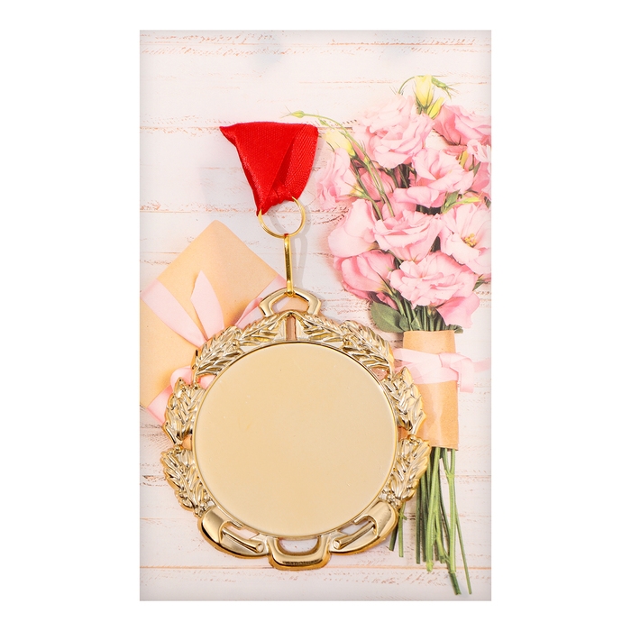 Медаль с лентой, заготовка, D = 70 мм Медаль с лентой, заготовка, D = 70 мм