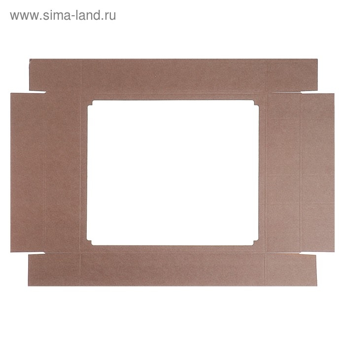 Коробка сборная без печати крышка-дно бурая с окном 37 х 32 х 7 см Коробка сборная без печати крышка-дно бурая с окном 37 х 32 х 7 см