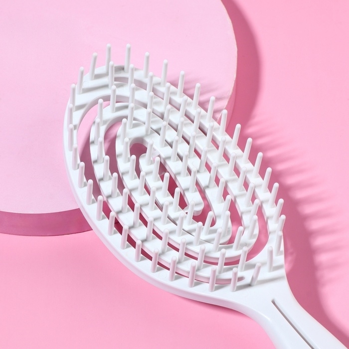 Расчёска массажная, вентилируемая, 7 &times; 23,5 см, цвет МИКС