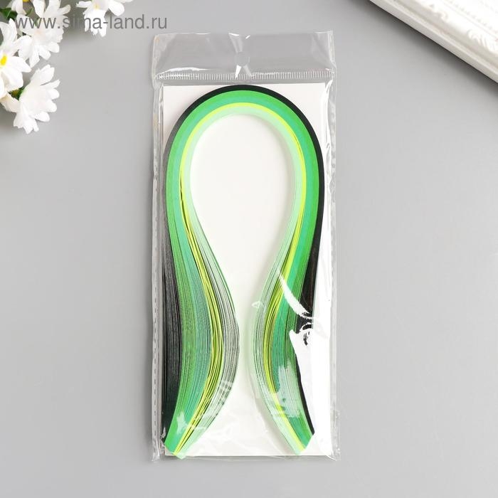 Полоски для квиллинга 100 полосок плотность 120 гр Полоски для квиллинга 100 полосок плотность 120 гр "Зелёный градиент" ш. 0,5 см дл. 39 см