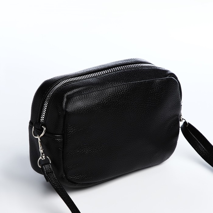 Сумка кросс-боди на молнии, цвет чёрный Сумка кросс-боди на молнии, цвет чёрный