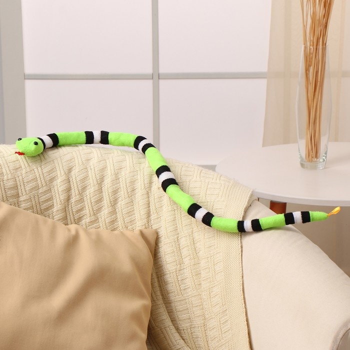 Новый год! Мягкая игрушка «Змея», 70 см, цвет МИКС Новый год! Мягкая игрушка «Змея», 70 см, цвет МИКС