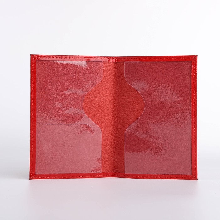 Обложка для паспорта, цвет алый Обложка для паспорта, цвет алый