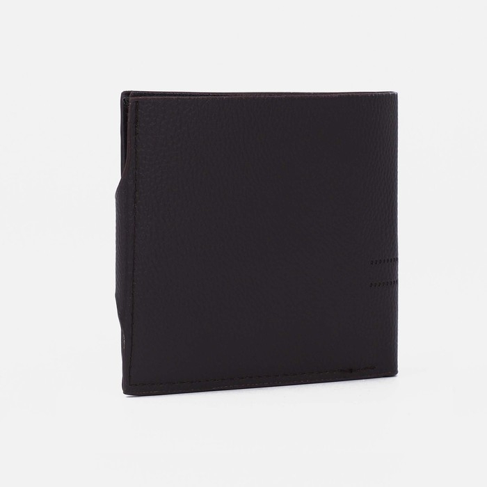 Портмоне мужское на магните, отдел для купюр, для монет, для карт, цвет тёмно-коричневый Портмоне мужское на магните, отдел для купюр, для монет, для карт, цвет тёмно-коричневый