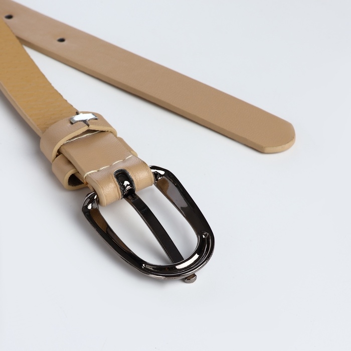 Ремень женский, ширина 1,6 см, пряжка металл, цвет бежевый Ремень женский, ширина 1,6 см, пряжка металл, цвет бежевый