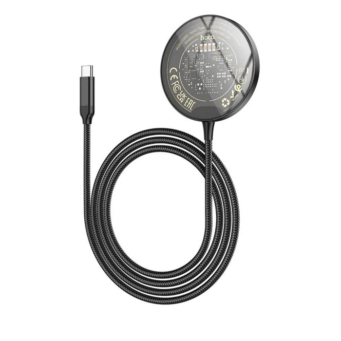 Зарядное устройство Hoco CW45, беспроводное, 3 в 1, магнитное, PD, Type-C, 2 А, чёрное Зарядное устройство Hoco CW45, беспроводное, 3 в 1, магнитное, PD, Type-C, 2 А, чёрное