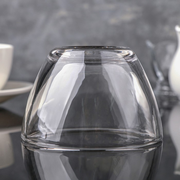 Сахарница стеклянная «Яблоко», 300 мл, 10×11 см Сахарница стеклянная «Яблоко», 300 мл, 10×11 см