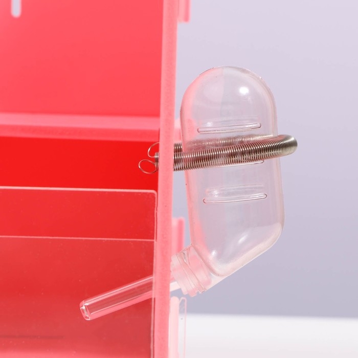 Клетка-переноска для грызунов,акриловая, розовая, 29 х 23,5 х 26 см Клетка-переноска для грызунов,акриловая, розовая, 29 х 23,5 х 26 см