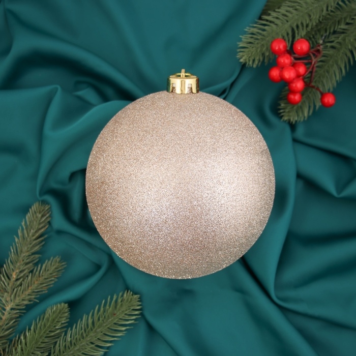 Шар пластик d-15 см Шар пластик d-15 см "Лоуренс" золото