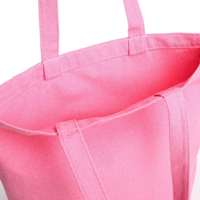 Шопер без застёжки, из текстиля, цвет розовый Шопер без застёжки, из текстиля, цвет розовый