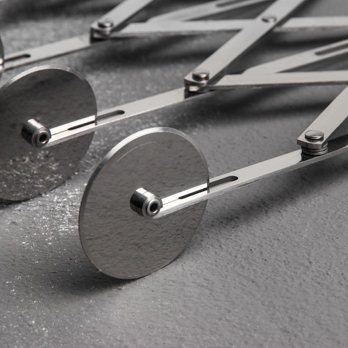 Тесторезка растяжимая Доляна, 5 дисков, 24,5×5 см Тесторезка растяжимая Доляна, 5 дисков, 24,5×5 см