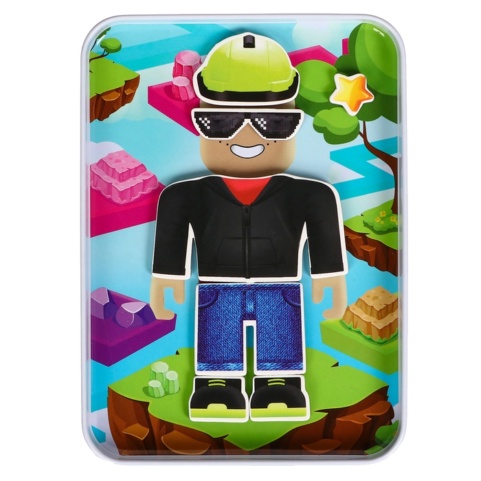 Магнитный набор «Роблики», в жестяной коробке Магнитный набор «Роблики», в жестяной коробке