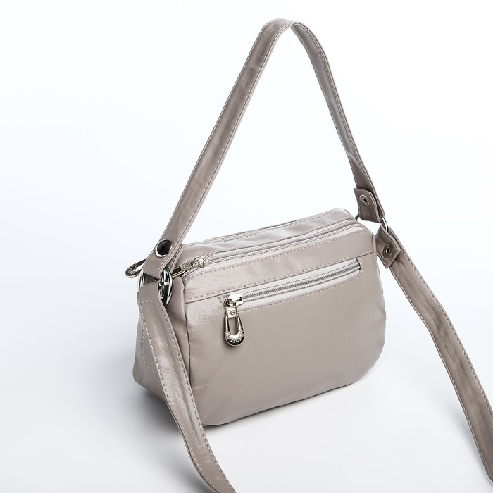 Сумка кросс-боди на молнии, цвет серый Сумка кросс-боди на молнии, цвет серый