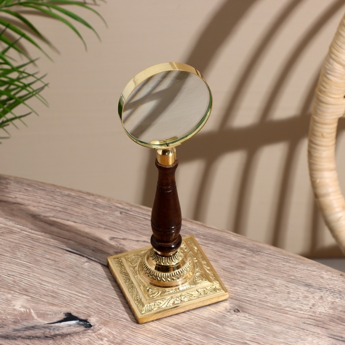 Лупа настольная сувенирная Лупа настольная сувенирная "Рист" дерево, латунь 25 см