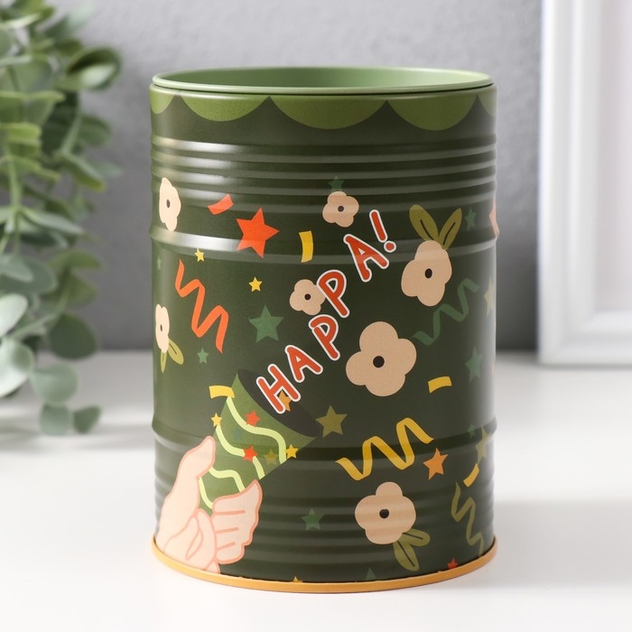 Копилка металл банка Копилка металл банка "Веселые праздники" МИКС 9х9х12,4 см