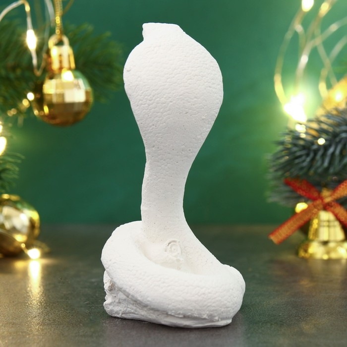 Новый год. Символ 2025. Фигура для раскраски  Новый год. Символ 2025. Фигура для раскраски "Змея Серафима" 10х6х6см