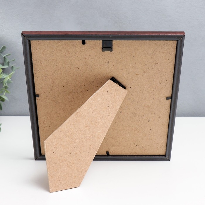 Фоторамка пластик Фоторамка пластик "МИРАМ" 20х20 см бук с золотом (пластиковый экран)