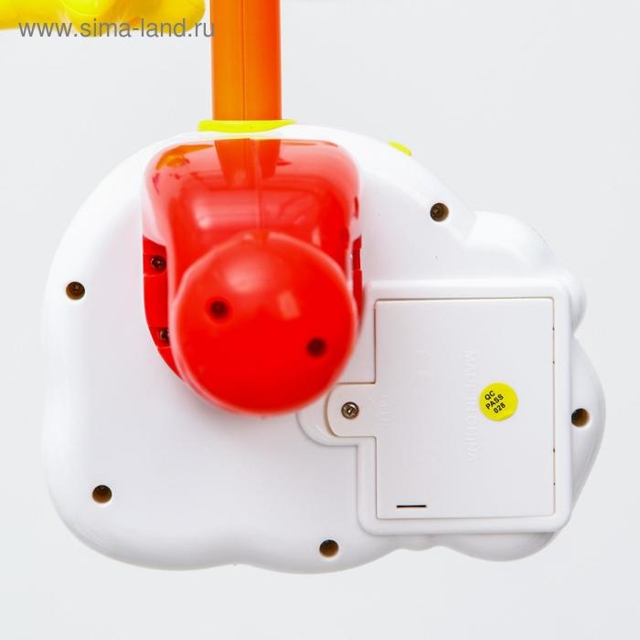 Мобиль музыкальный на кроватку «Зверята» с ночником, работает от батареек Мобиль музыкальный на кроватку «Зверята» с ночником, работает от батареек