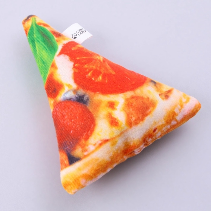 Игрушка для собак с пищалкой «Пицца» из текстиля, 11,5 х 14 см Игрушка для собак с пищалкой «Пицца» из текстиля, 11,5 х 14 см