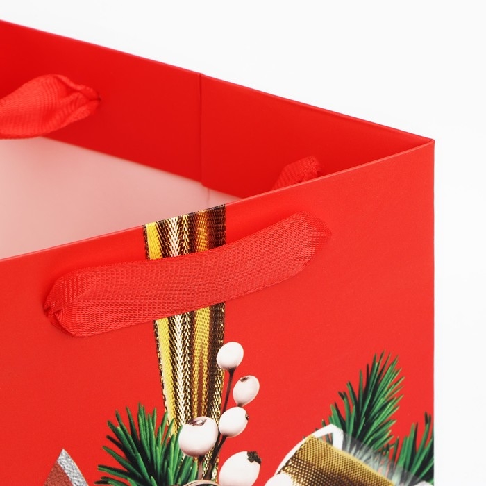 Пакеты под бутылку «С Новым годом», бант 13 х 32 х 11,3 см , Новый год Пакеты под бутылку «С Новым годом», бант 13 х 32 х 11,3 см , Новый год