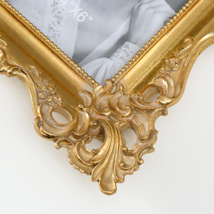 Фоторамка полистоун 10х15 см Фоторамка полистоун 10х15 см "Вечер" золото 23,5х19,5 см