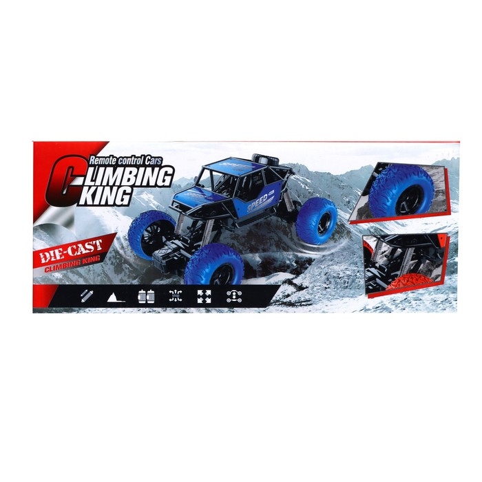 Джип радиоуправляемый «Триал», работает от аккумулятора, цвет красный Джип радиоуправляемый «Триал», работает от аккумулятора, цвет красный