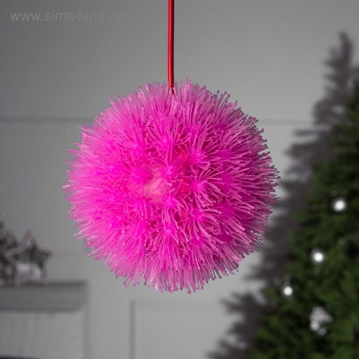 Светодиодная фигура «Ёжик» 18 см, пластик, 220 В, свечение розовое Светодиодная фигура «Ёжик» 18 см, пластик, 220 В, свечение розовое