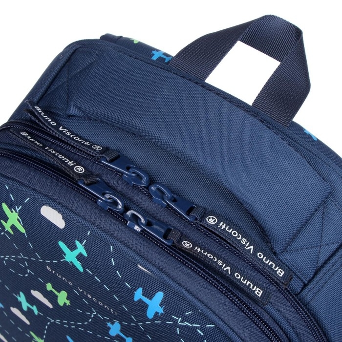 Рюкзак каркасный Bruno Visconti Рюкзак каркасный Bruno Visconti "Игрушки. Самолёты", 36 х 28 х 17 см, пенал в подарок