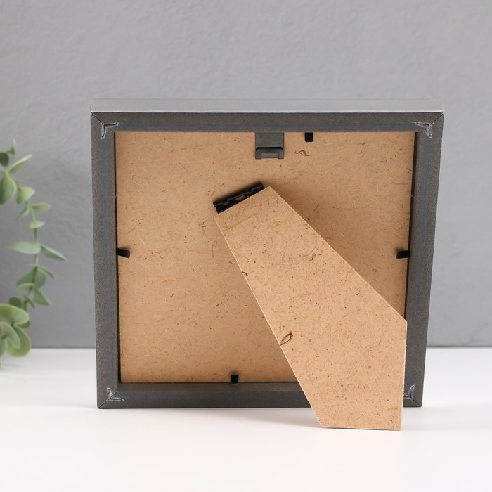 Фоторамка пластик Фоторамка пластик "Gallery" 15х15 см серебро (пластиковый экран)